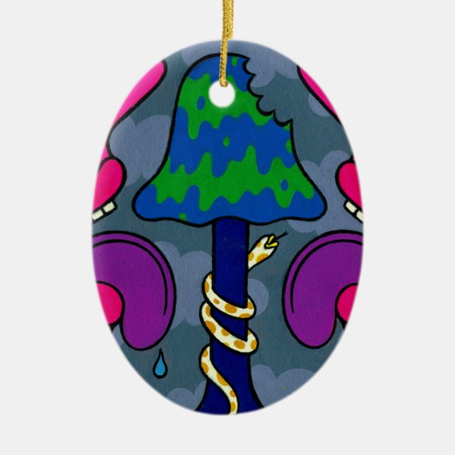 Décoration En Céramique Tristesse #2 de champignon (Devant)