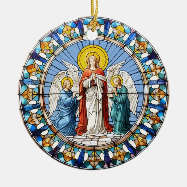 Décoration En Céramique Trois anges (Devant)