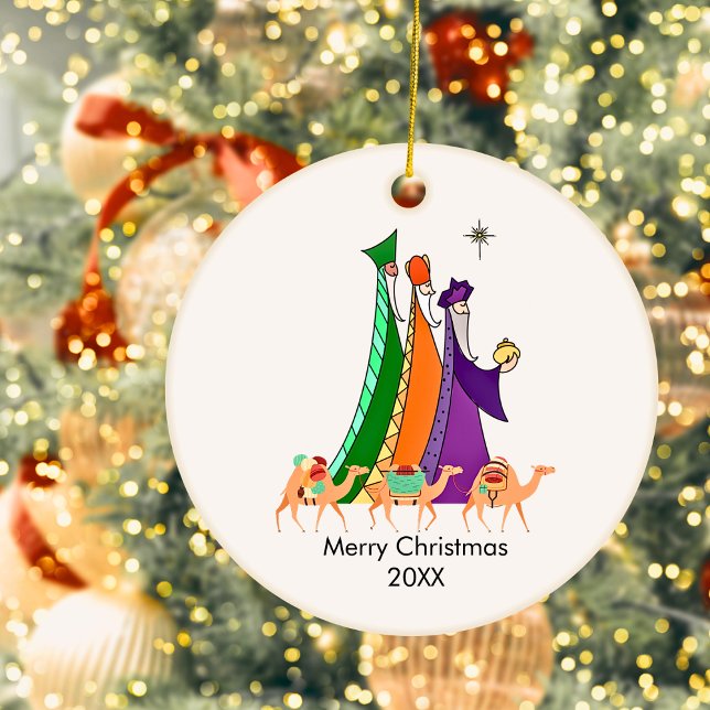 Décoration En Céramique Trois étoiles de la Sauveur Joyeux Noël (Créateur téléchargé)