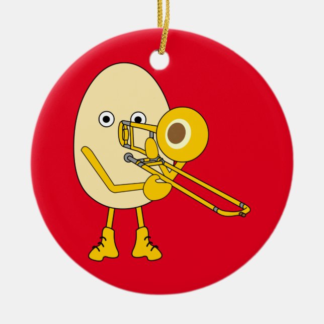 Décoration En Céramique Trombone Egghead (Devant)