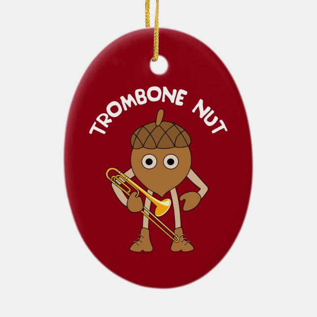 Décoration En Céramique Trombone Nut Text (Dos)