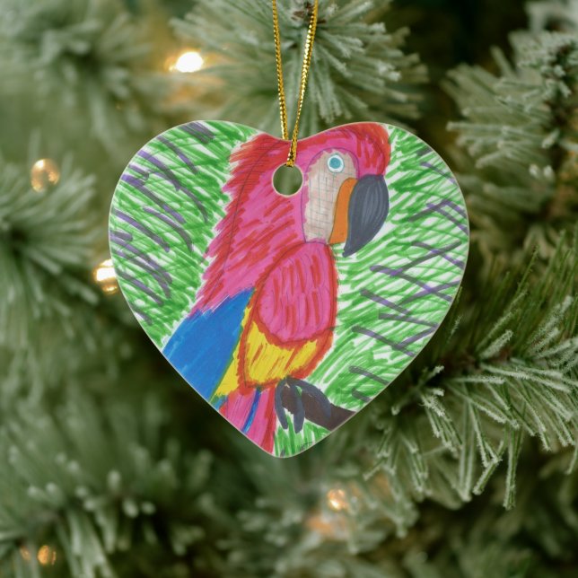 Décoration En Céramique Tropical Macaw (Arbre)