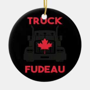 Décoration En Céramique Truck Fudeau Anti Justin Trudeau Free Canada