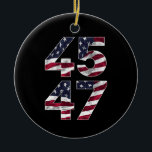 Décoration En Céramique Trump 2024 45 47 États-Unis Vintages<br><div class="desc">Trump 2024 45 47 États-Unis Vintages</div>