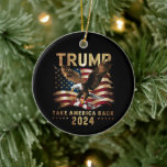Décoration En Céramique Trump 2024 Reprendre l'Amérique Drapeau américain<br><div class="desc">Trump 2024 Reprendre l'Amérique Drapeau américain Trump 2024</div>