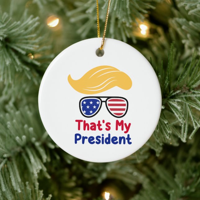 Décoration En Céramique Trump 47 - That's My President  (Arbre)