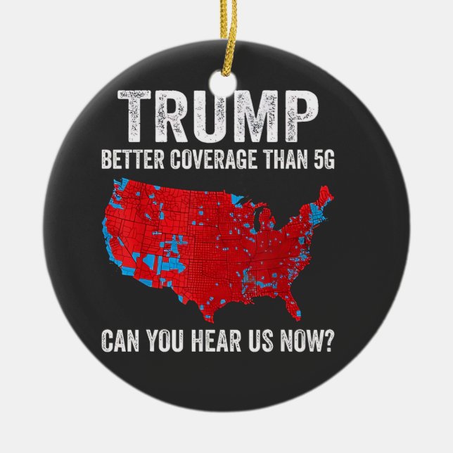 Décoration En Céramique Trump Meilleure Couverture Que 5G Pouvez-Vous Nous (Devant)