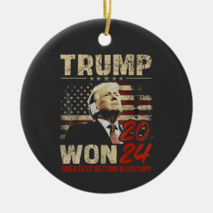 Décoration En Céramique Trump remporte le plus grand retour de l'histoire 
