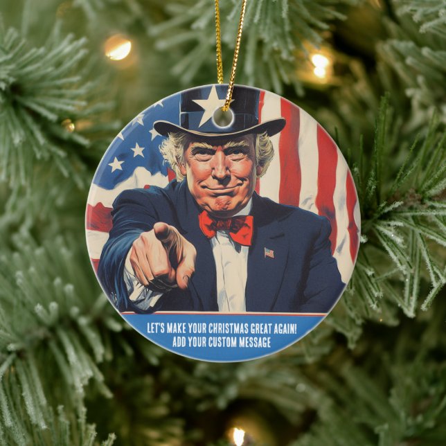 Décoration En Céramique Trump Rendons votre Noël meilleur ! (Arbre)