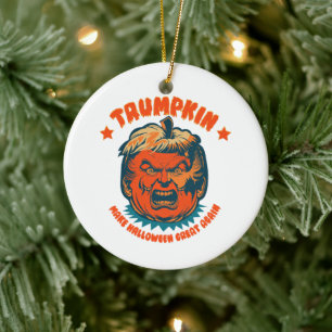 Décoration En Céramique trumpkin rend halloween de nouveau génial drôle