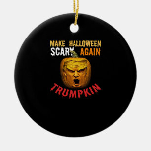 Décoration En Céramique Trumpkin Rendre Halloween effrayant - Drôle Donald
