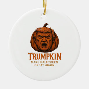 Décoration En Céramique Trumpkin... Rendre Halloween plus grand