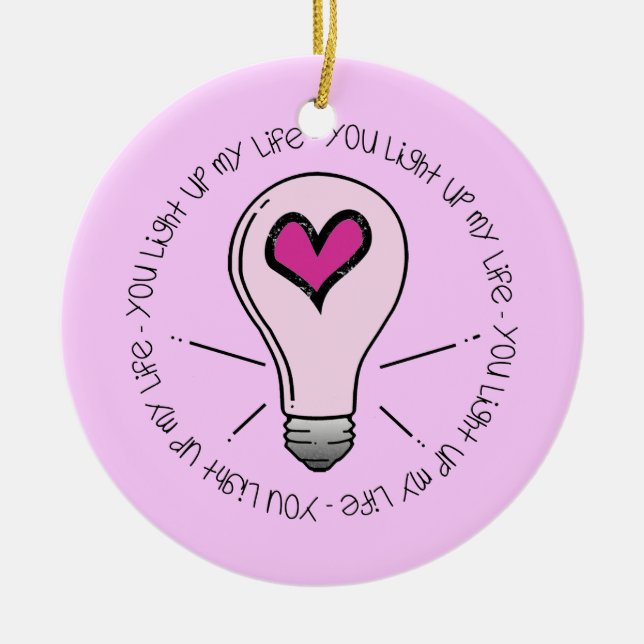 Décoration En Céramique Tu Illumines Ma Vie (Devant)