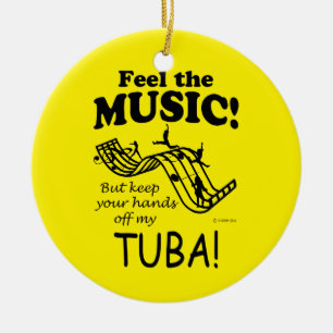Décoration En Céramique Tuba Sent La Musique