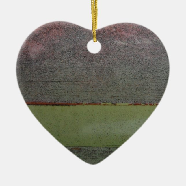 Décoration En Céramique Turquoise bleu rose vert rouillé (Devant)