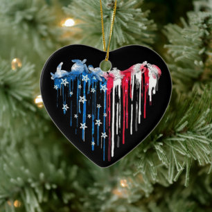 Décoration En Céramique Turtle Heart Watercolor T-Shirt mignon Coeur anima