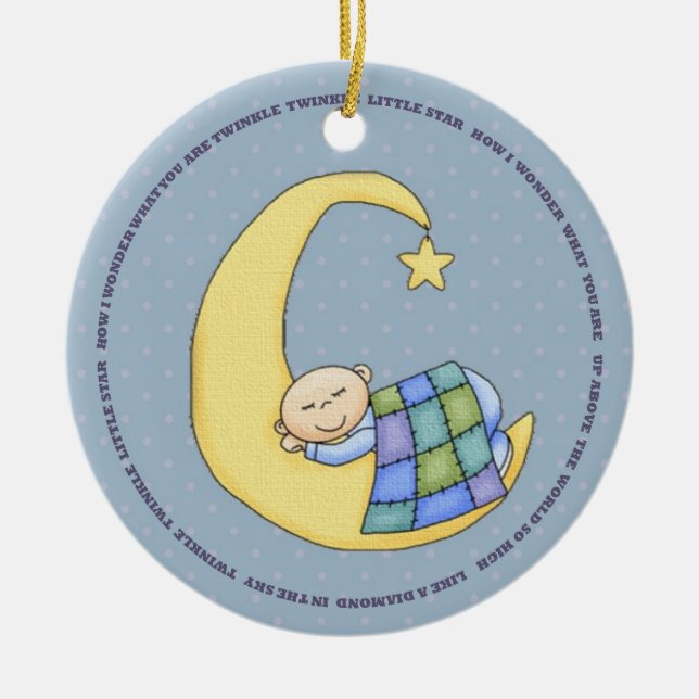 Décoration En Céramique Twinkle Twinkle Baby Ornament (Devant)