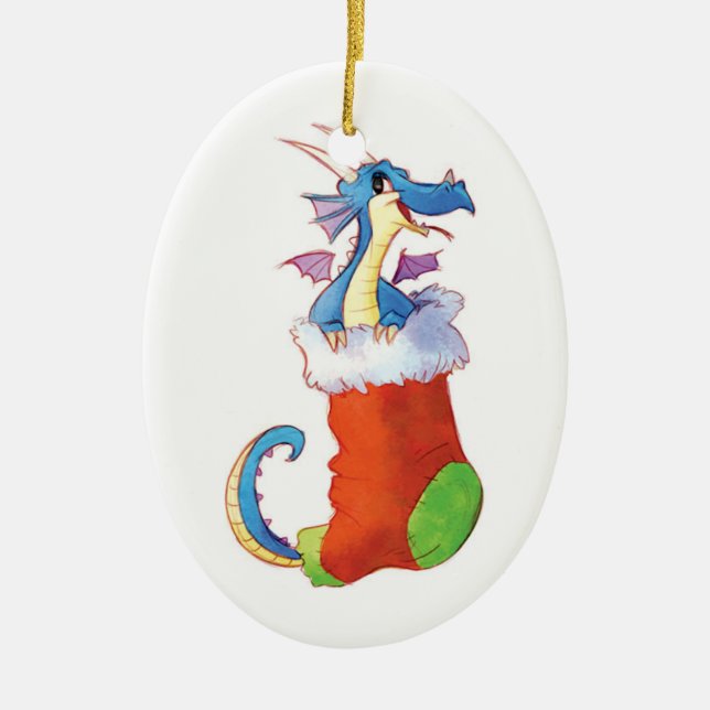 Décoration En Céramique Un dragon dans mon bas (Devant)