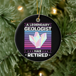 Décoration En Céramique Un Géologue Légendaire A Retraité La Géologie Drôl