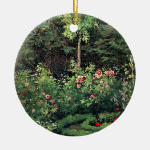 Décoration En Céramique Un jardin de roses par Camille Pissarro,