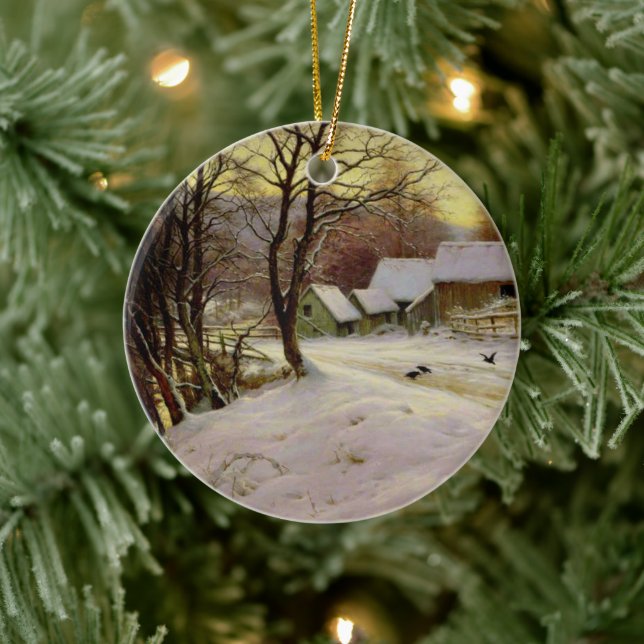 Décoration En Céramique Un matin d'hiver (Arbre)