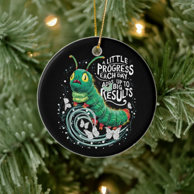 Décoration En Céramique Un Petit Progrès Chaque Jour La Chaudière (Arbre)