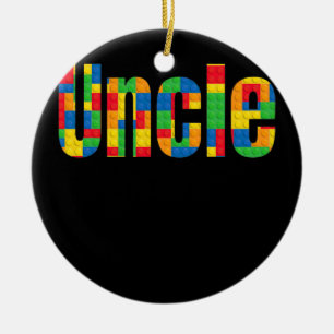 Décoration En Céramique Uncle Parent Brick Master Builder Blocs de constru