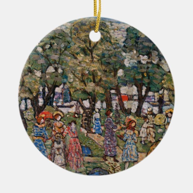 Décoration En Céramique Under the Trees by Maurice Prendergast, Fine Art (Devant)