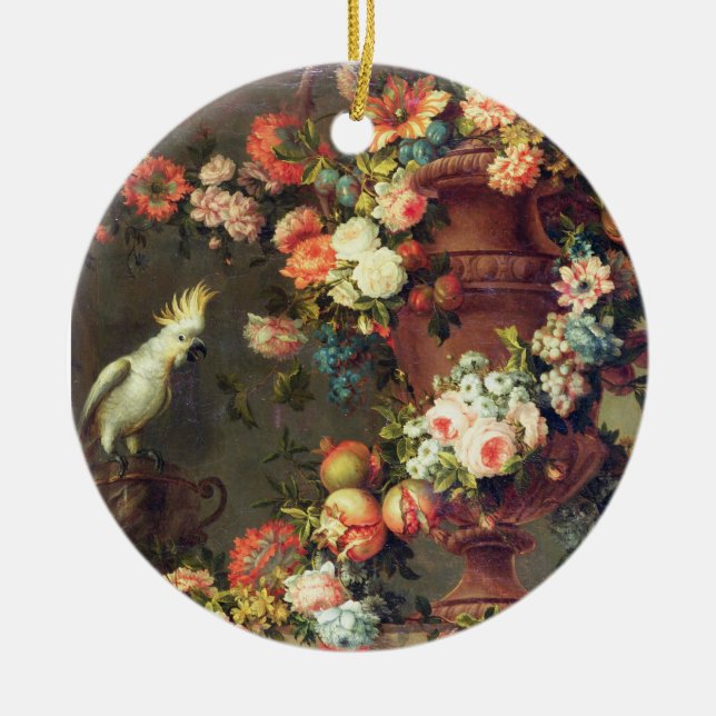 Décoration En Céramique Une abondance de fruit et de fleurs (Devant)