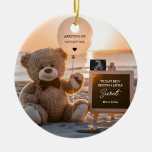 Décoration En Céramique Une belle plage faire-part de grossesse numérique