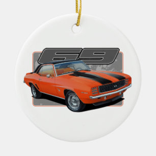 Décoration En Céramique Une éclaboussure de Camaro orange