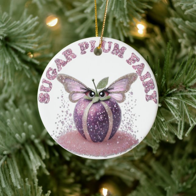 Décoration En Céramique Une fée de prune de sucre (Arbre)