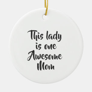 Décoration En Céramique Une maman géniale drôle