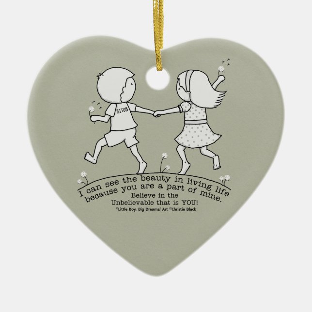 Décoration En Céramique Une partie de ma vie (Devant)