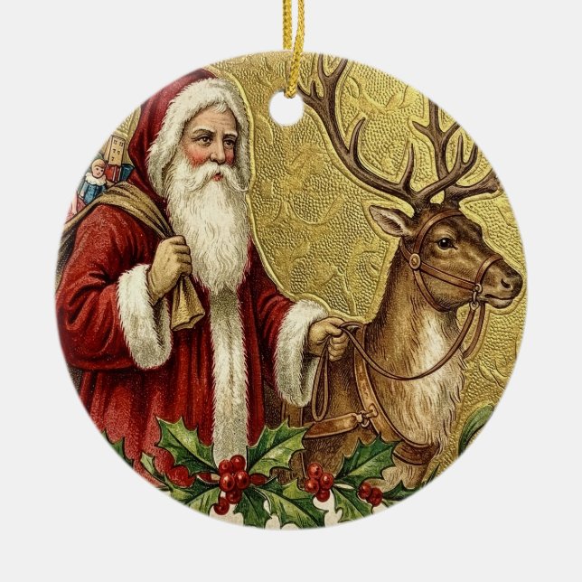 Décoration En Céramique Une période de Noël heureuse (Devant)