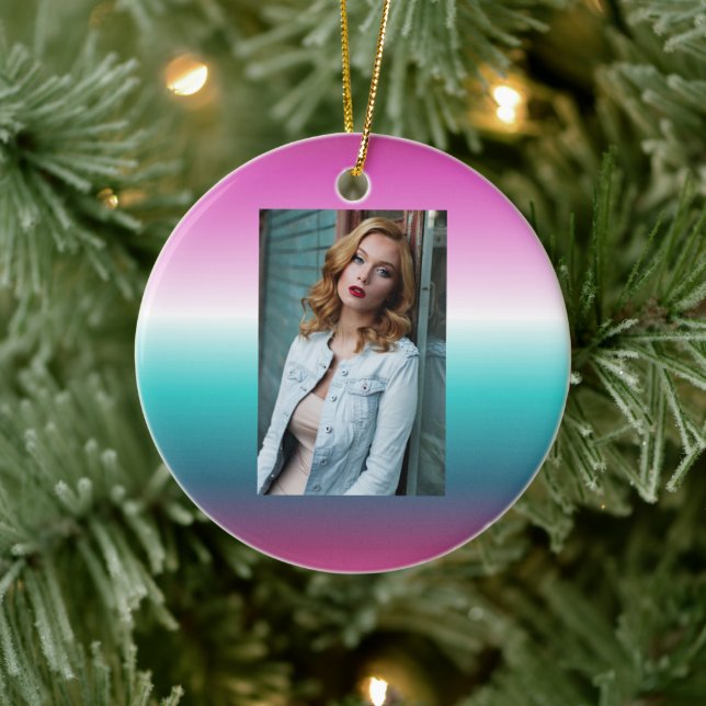 Décoration En Céramique unicorn lavender turquoise ombre turquoise mermaid (Arbre)