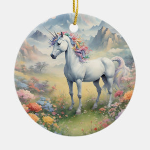 Décoration En Céramique Unicorne