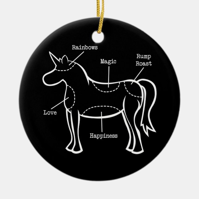 Décoration En Céramique Unicorne (Devant)