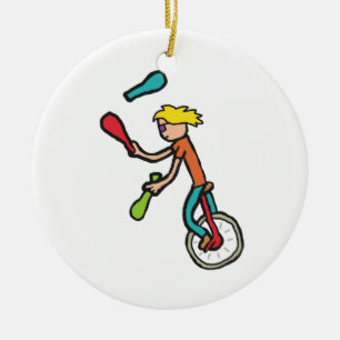 Décoration En Céramique Unicycle
