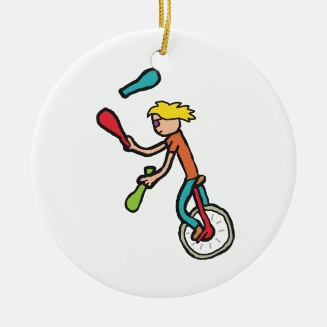 Décoration En Céramique Unicycle (Devant)