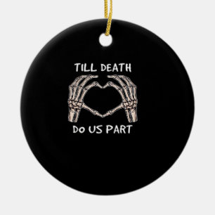 Décoration En Céramique Unisex Jusqu'À Ce Que La Mort Nous Part, Mariée À