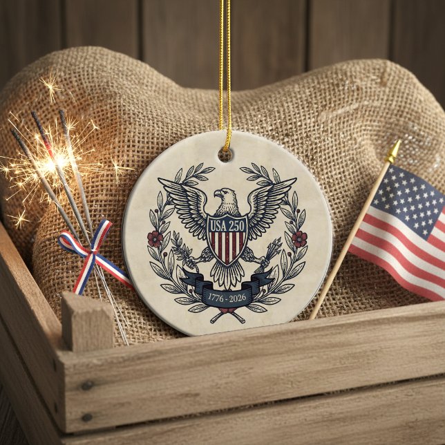 Décoration En Céramique USA 250 Patriotic Eagle Heritage Motif Crm ID1299 (Créateur téléchargé)