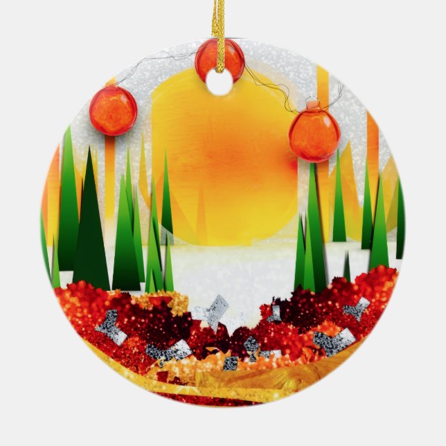 Décoration En Céramique Vacances dans les Pins ! (Dos)