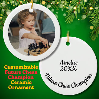 Décoration En Céramique Vacances du futur champion d'échecs