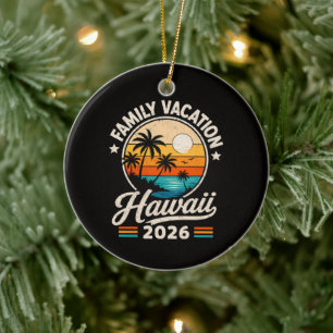 Décoration En Céramique Vacances en famille Hawaii 2026