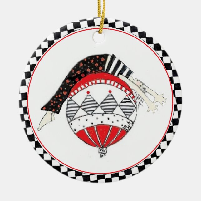 Décoration En Céramique Vacances équilibrées saines heureuses de Pilates (Devant)