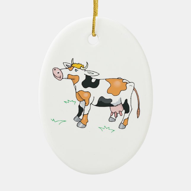 Décoration En Céramique Vache Mignonne (Devant)