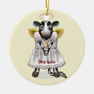 Décoration En Céramique Vache sacrée Ange 