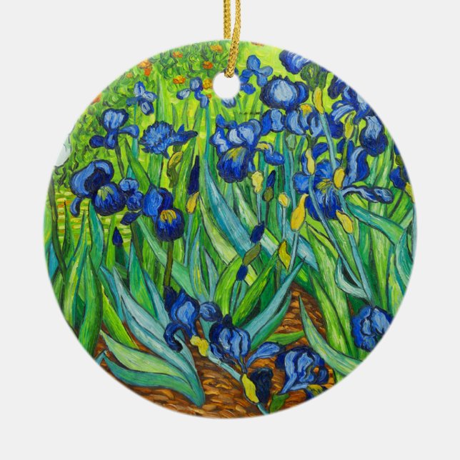 Décoration En Céramique Van Gogh Irises (Devant)