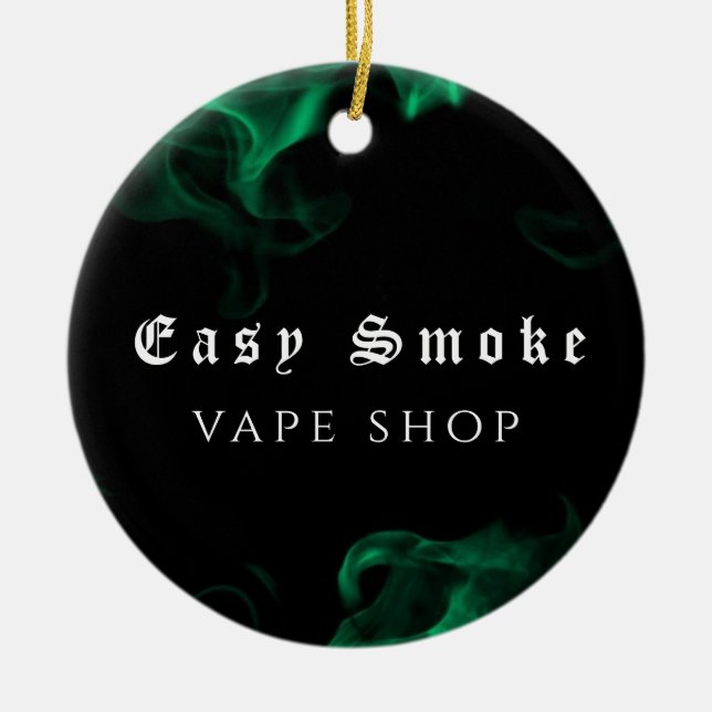 Décoration En Céramique Vape Shop Vert (Devant)